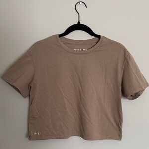 Women's Brown crop Tee